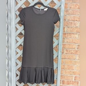 Calvin Klein Black Pleated Dress LBD